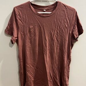Aritzia Brown Short Sleeve Tee